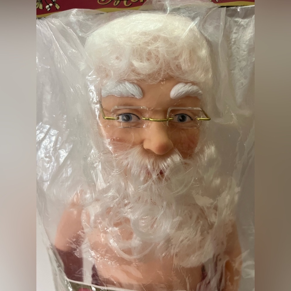 Vintage Fibre Craft Santa and Mrs Claus Dolls in original packaging